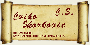 Cviko Skorković vizit kartica